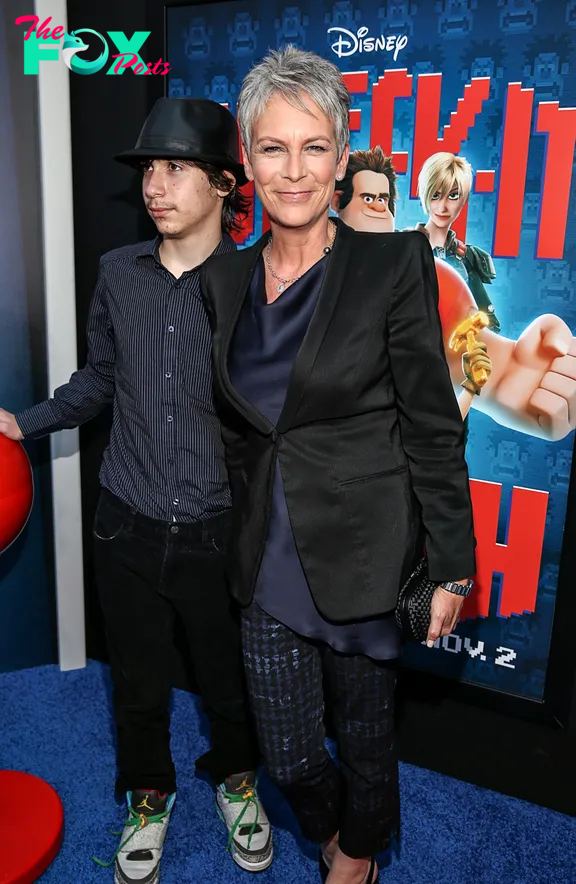 Jamie Lee Curtis and Ruby, formerly known as Thomas Guest during the Premiere Of Walt Disney Animation Studios' "Wreck-It Ralph" at the El Capitan Theatre on October 29, 2012 | Source: Getty Images