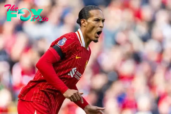 LIVERPOOL, ENGLAND - Saturday, September 14, 2024: Liverpool's captain Virgil van Dijk during the FA Premier League match between Liverpool FC and Nottingham Forest FC at Anfield. (Photo by David Rawcliffe/Propaganda)