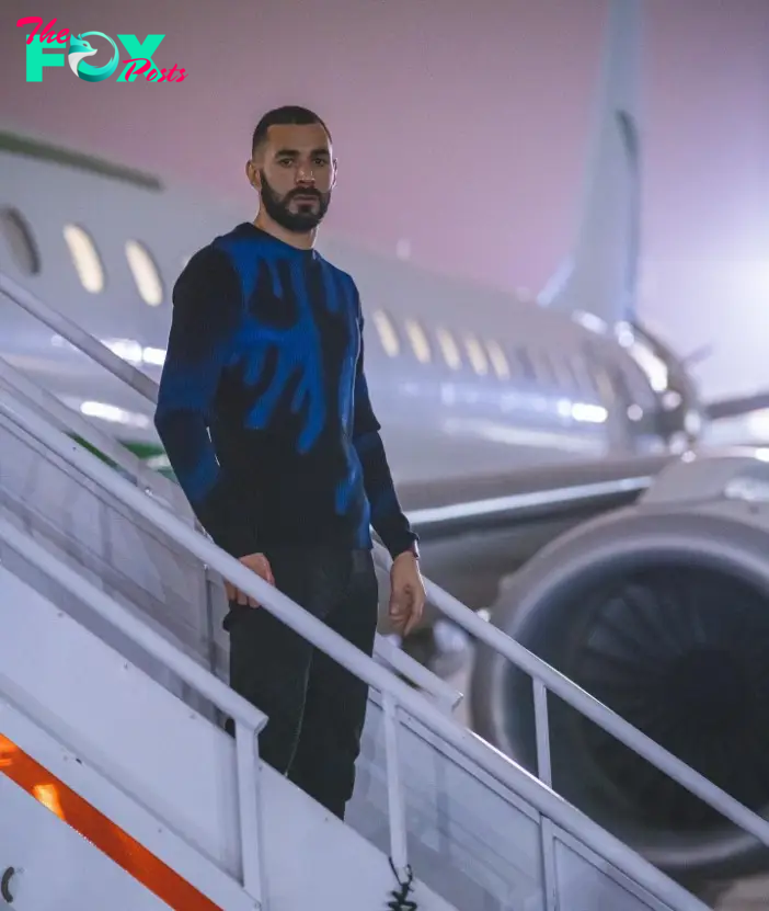 Benzema often hires private jets to travel around in