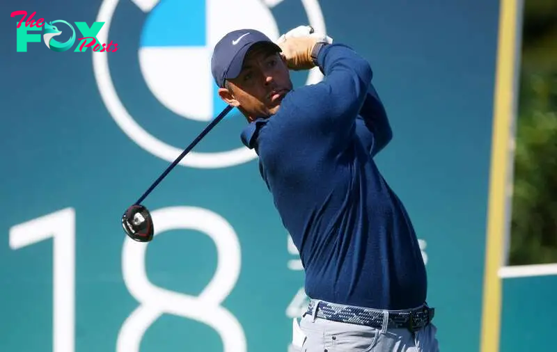 Golf - European Tour - BMW PGA Championship - Wentworth, Virginia Water, Britain - September 14, 2023  Northern Ireland's Rory McIlroy in action during the first round Action Images via Reuters/Paul Childs