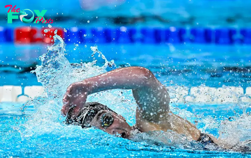 Alexandra Truwit during the women's S10 400m freestyle final on day eight of the Paris 2024 Paralympic Games at La Defense Arena in Paris, Sept. 5, 2024.