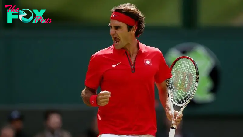 Roger Federer of Switzerland 