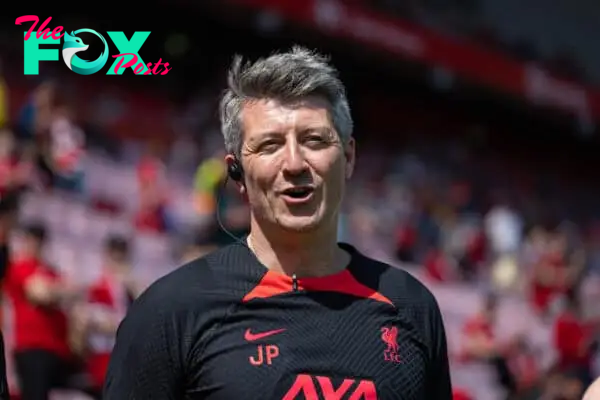 LIVERPOOL, ENGLAND - Saturday, May 20, 2023: Liverpool's club Doctor Jonathan Power during the FA Premier League match between Liverpool FC and Aston Villa FC at Anfield. (Pic by David Rawcliffe/Propaganda)