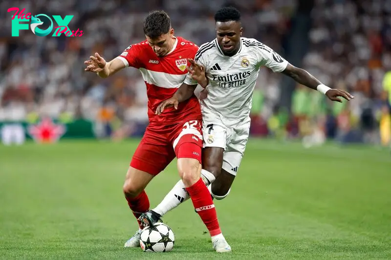 17/09/24 PARTIDO FASE LIGA CHAMPIONS LEAGUE 
REAL MADRID - STUTTGART 
FABIAN RIEDER VINICIUS JR  