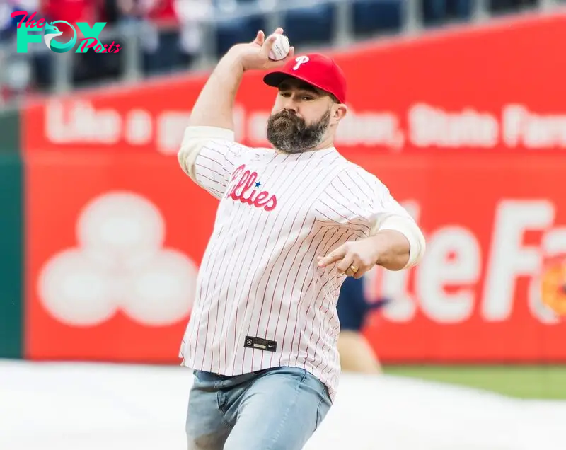 It was his first time throwing out the first pitch at an MLB game