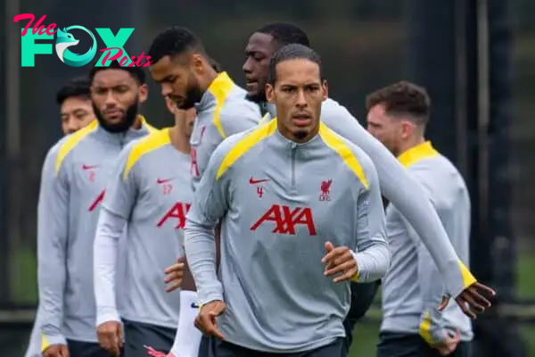 LIVERPOOL, ENGLAND - Monday, September 16, 2024: Liverpool's captain Virgil van Dijk during a training session at the AXA Training Centre ahead of the UEFA Champions League match between AC Miland and Liverpool FC. (Photo by Jon Super/Propaganda)