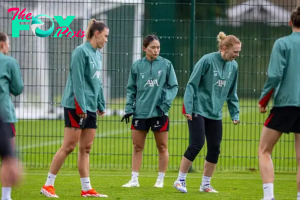 LIVERPOOL, ENGLAND - Wednesday, September 11, 2024: Liverpool's Fuka Nagano during an open training session at the AXA Melwood Training Centre ahead of the start of the FA Women's Super League. (Photo by David Rawcliffe/Propaganda)