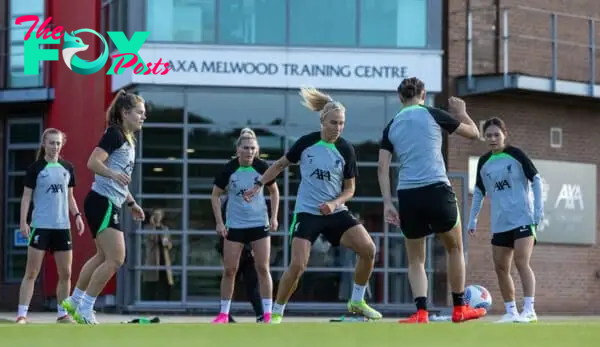 LIVERPOOL, ENGLAND - Friday, September 29, 2023: Liverpool's Emma Koivisto during an open taining session at the AXA Melwood Training Centre ahead of the Women's Super League opening fixture between Arsenal FC and Liverpool FC. (Pic by David Rawcliffe/Propaganda)