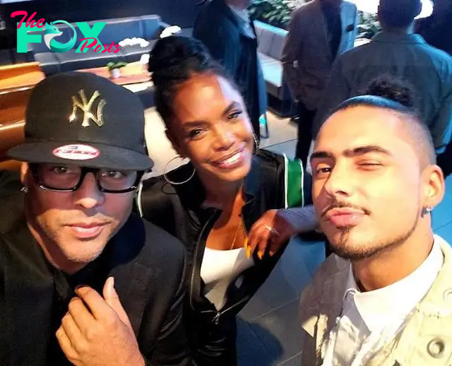 A selfie of Quincy Brown, Kim Porter and Al B. Sure!.