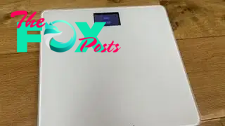 Withings Body smart scale being used by Live Science contributor Maddy Bidulph