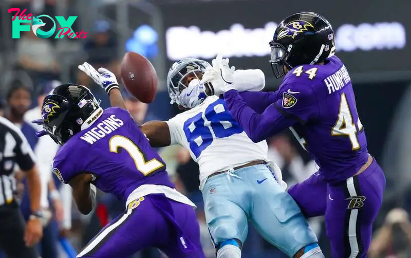 The Dallas Cowboys wide receiver was seen blowing up at QB Dak Prescott on the sidelines during their loss to the Baltimore Ravens on Sunday.