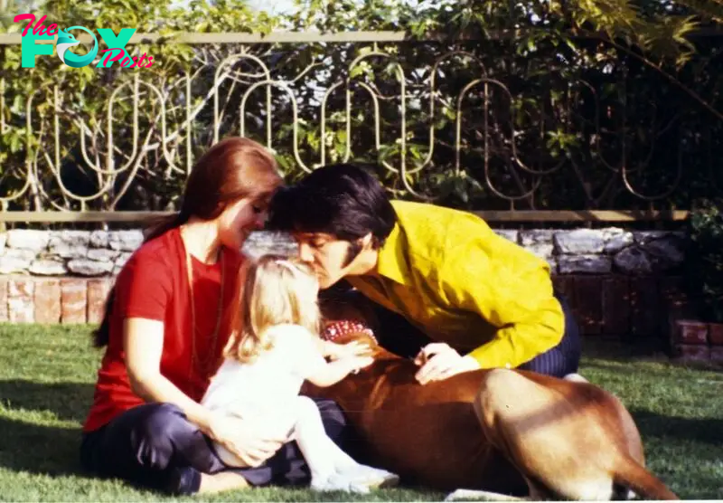 Levis Presley, Priscilla Presley and Lisa Marie Presley in Hawai'i in the late 1960s