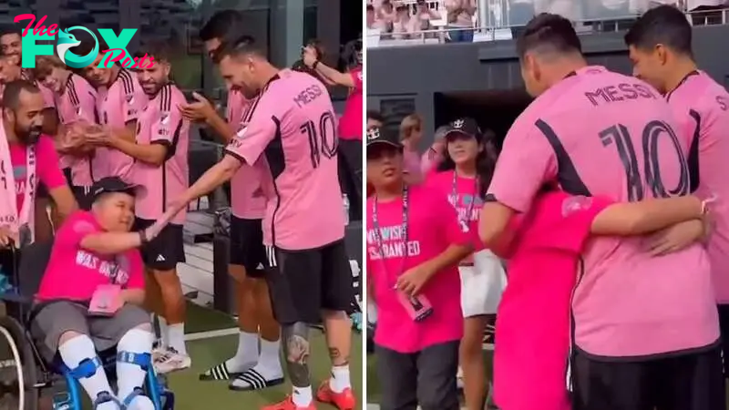 Leo Messi's heartfelt moment with critically ill children captivates all