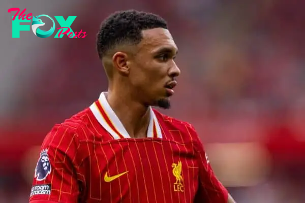 LIVERPOOL, ENGLAND - Saturday, September 21, 2024: Liverpool's Trent Alexander-Arnold during the FA Premier League match between Liverpool FC and AFC Bournemouth at Anfield. Liverpool won 3-0. (Photo by David Rawcliffe/Propaganda)