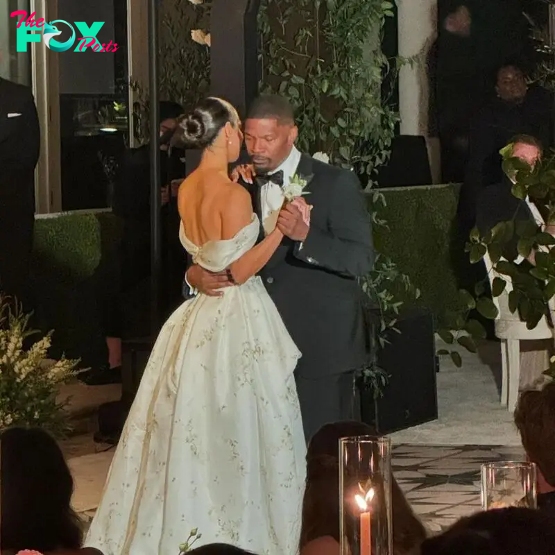 Jamie Foxx dances with daughter Corinne Foxx at her wedding to Joe Hooten, shared on Instagram