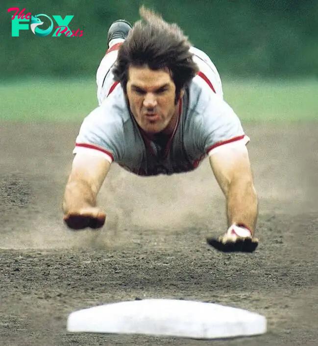 Nadie se ha lanzado mejor sobre una base que 'The Hit King', el legendario Pete Rose.