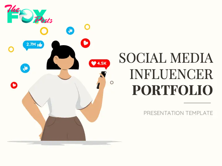 Social media influencer portfolio