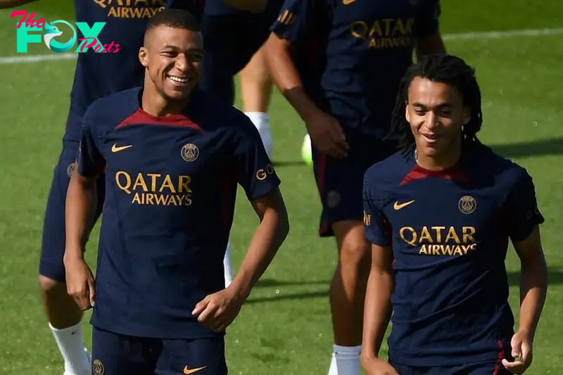 Kylian and Ethan Mbappe spent time together at Paris Saint-Germain before both left over the summer.