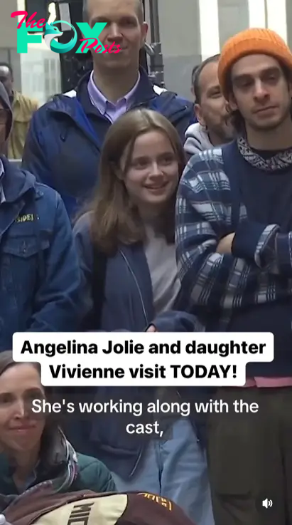 Vivienne Jolie-Pitt watches her mother, Angelina Jolie, being interviewed in the "Today" show for their musical "The Outsiders," dated May 2024. | Source: Instagram/todayshow