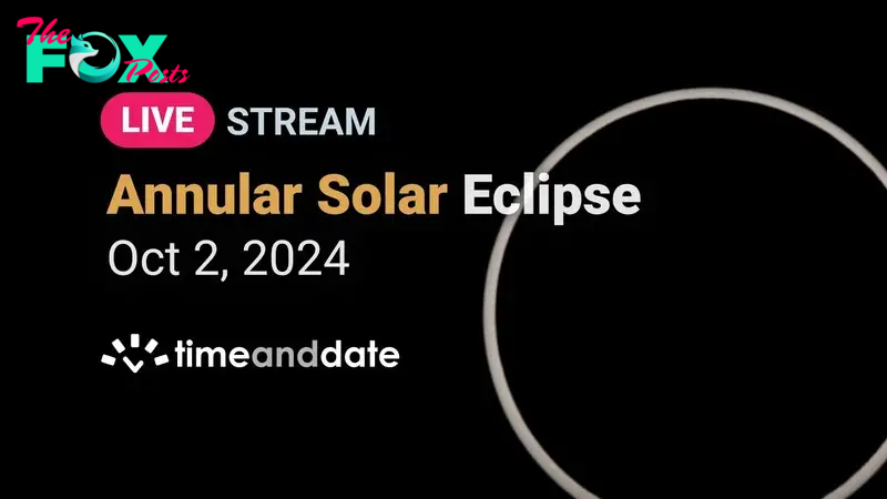 LIVE: Annular Solar Eclipse - October 2, 2024 - YouTube