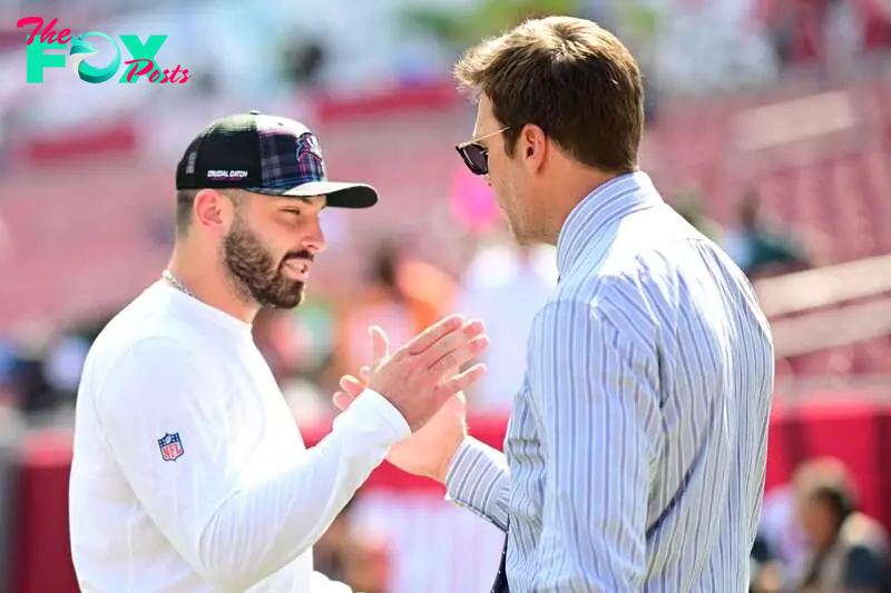 There’s been a lot of chatter since Tom Brady responded to Baker Mayfield’s comments, but the current Bucs QB believes it’s much ado about nothing.