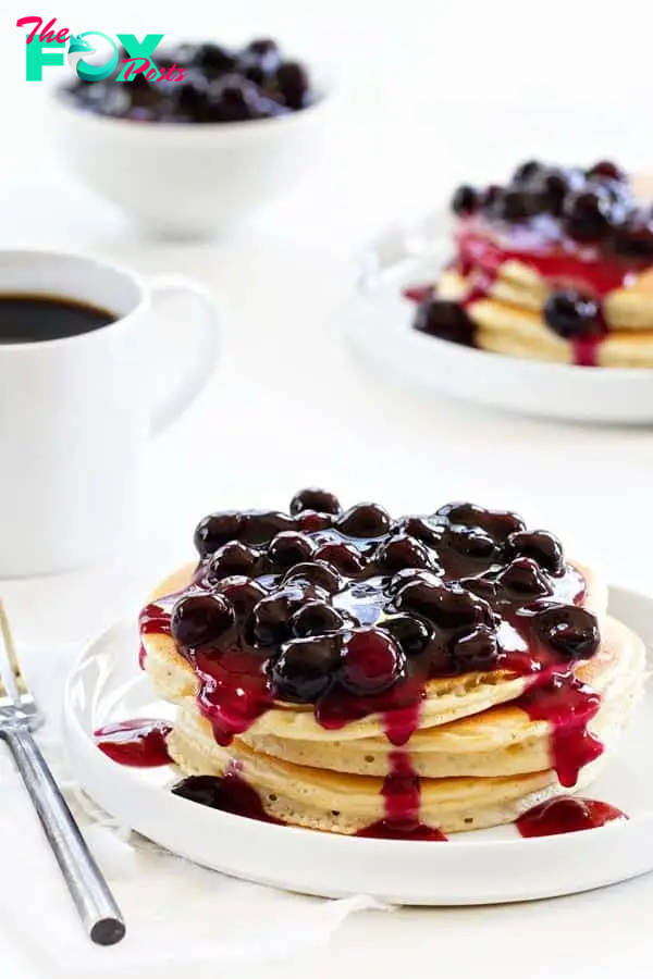 Homemade Blueberry Sauce comes together in just a few minutes. It's perfect for pancakes, ice cream, cheesecake and so much more! 