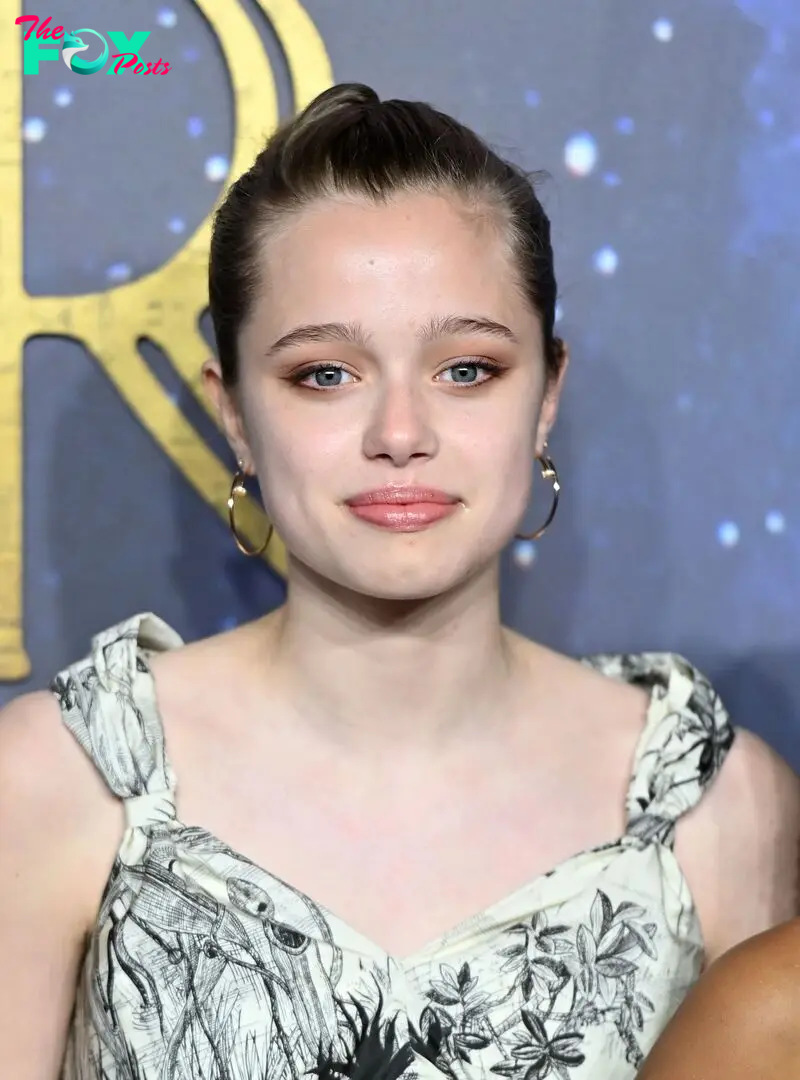 Shiloh Jolie-Pitt attends the "Eternals" UK Premiere at BFI IMAX Waterloo on October 27, 2021, in London, England. | Source: Getty Images