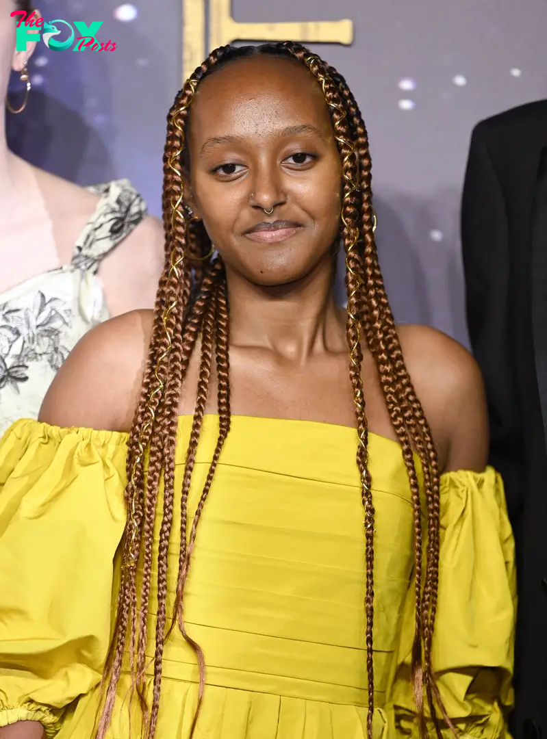 Zahara Jolie-Pitt attends the "The Eternals" UK Premiere at BFI IMAX Waterloo in London, England, on October 27, 2021. | Source: Getty Images