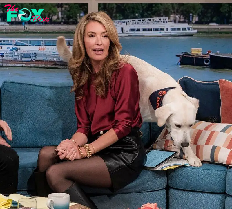 Cat Deeley and Buddy on This Morning