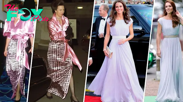 Princess Anne and Princess Kate recycling outfits