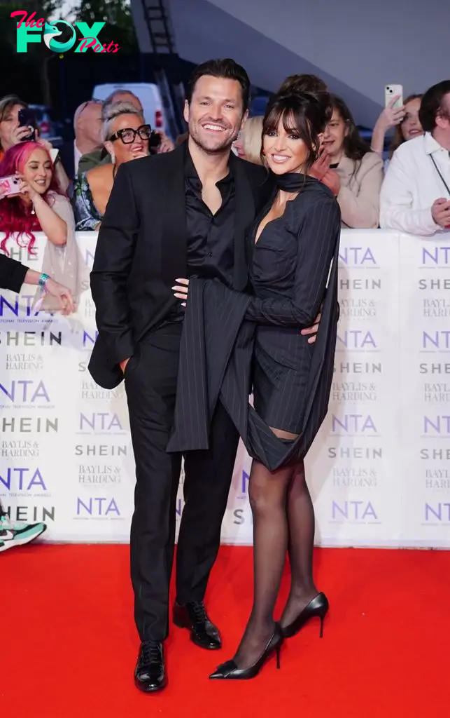 Mark Wright and Michelle Keegan arrive for the National Television Awards at the O2 Arena