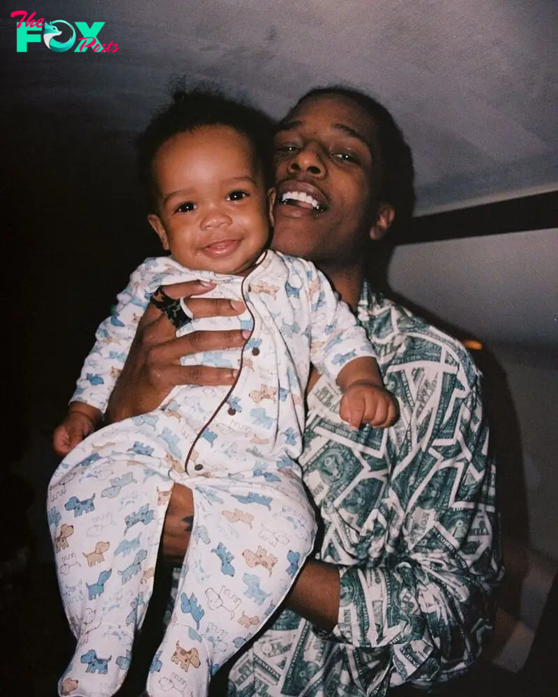 ASAP Rocky and his son, RZA