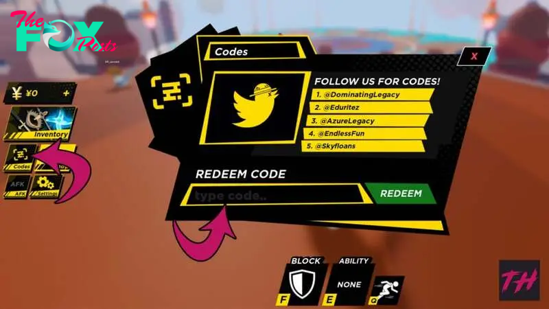 How To Redeem A Code In Roblox Anime Ball