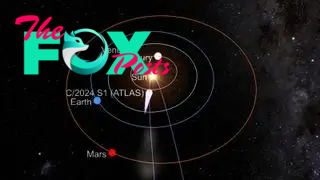 A map of comet C/2024 C1 approaching the sun on Oct. 24