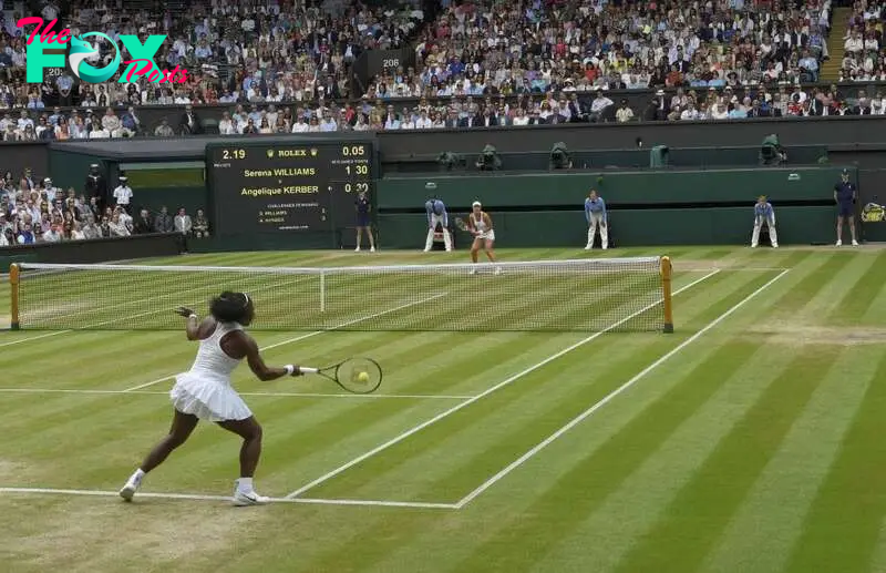 Serena Williams gana la final de Wimbledon de Contra la alemana Angelique Kerber en dos set 7-5 y 6-3