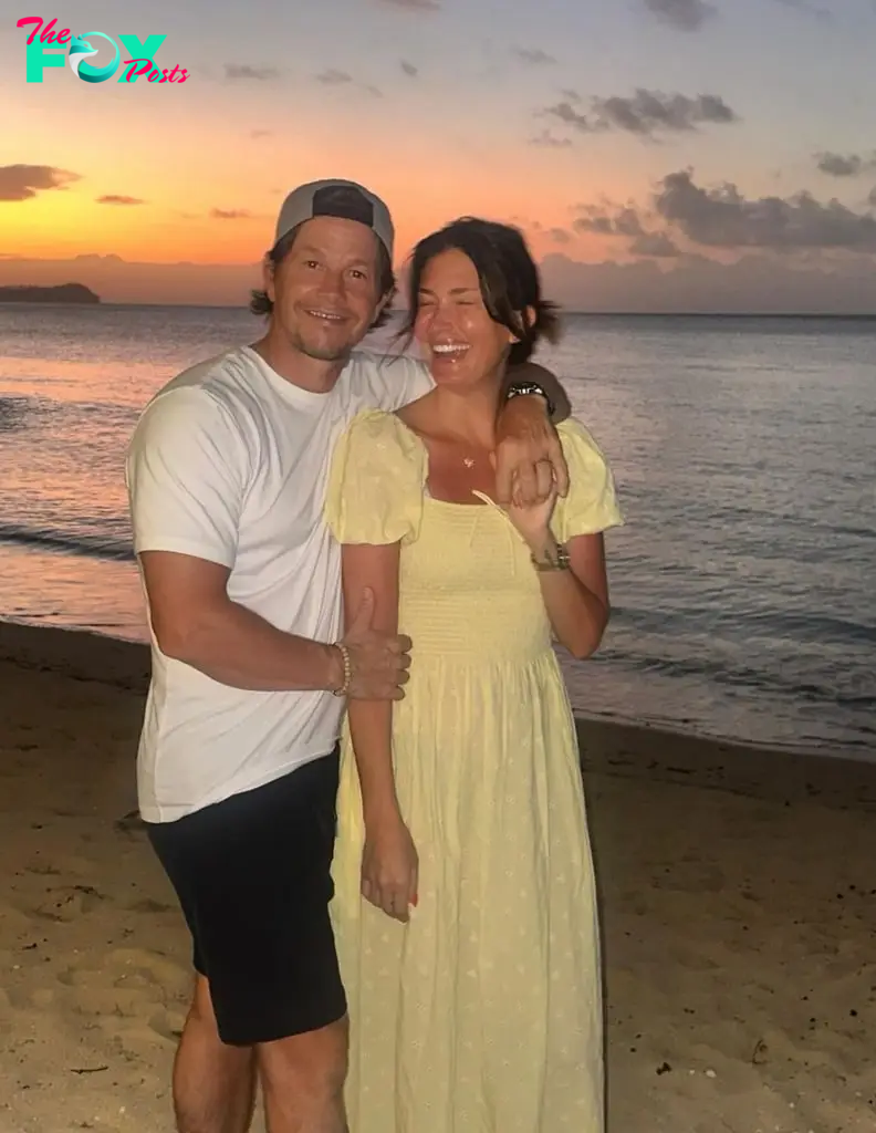 Photo shared by Mark Wahlberg's wife Rhea Durham on Instagram October 2024 of the couple during a family vacation in Fiji