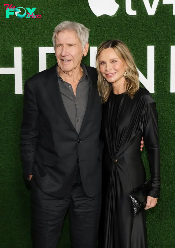 Harrison and Calista cozied up at the Shrinking premiere