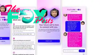 Screenshots of the app, Future You.