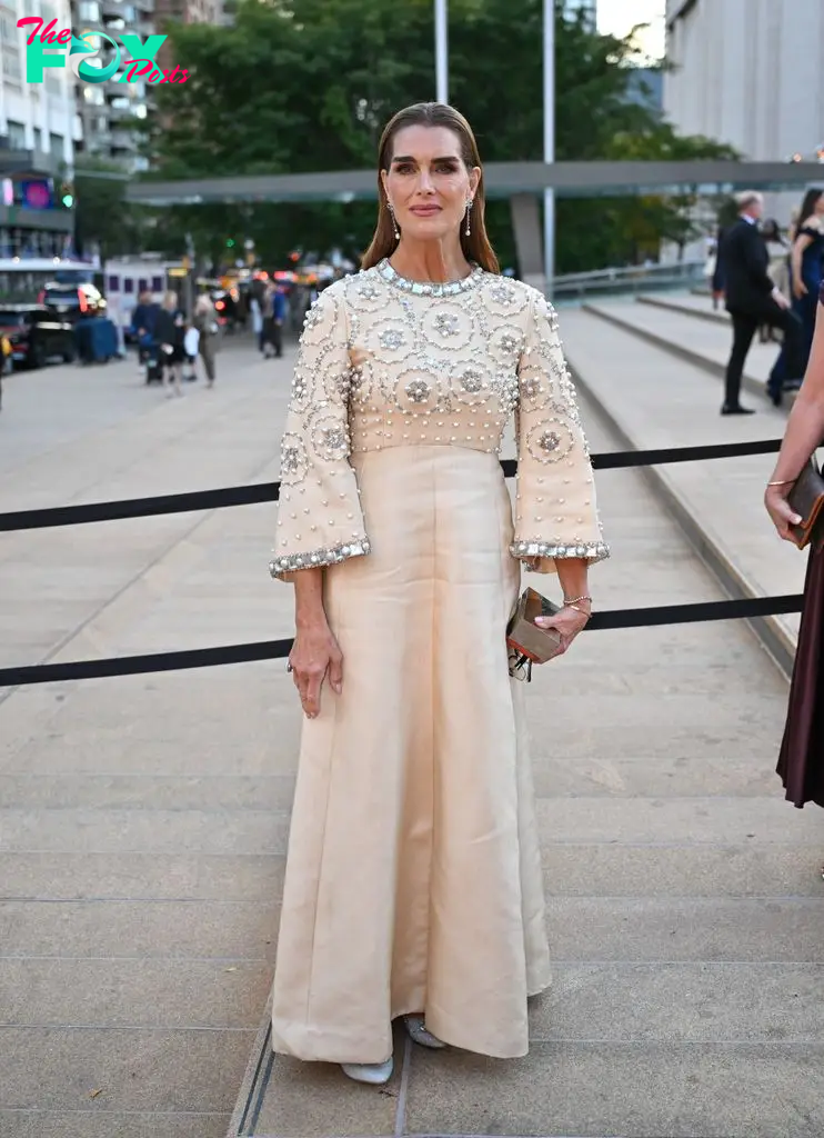 Brooke's mom wore this gown to meet Queen Elizabeth II