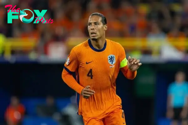 DORTMUND, GERMANY - Wednesday, July 10, 2024: Netherlands' captain Virgil van Dijk during the UEFA Euro 2024 Semi-Final match between Netherlands and England at the Westfalenstadion. (Photo by David Rawcliffe/Propaganda)