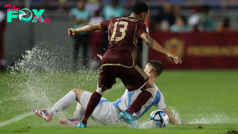 Argentina struggled to a 1-1 draw on a flooded pitch last week. 