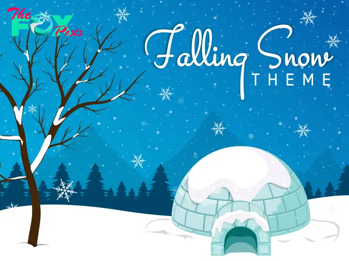 Falling Snow Theme Slide