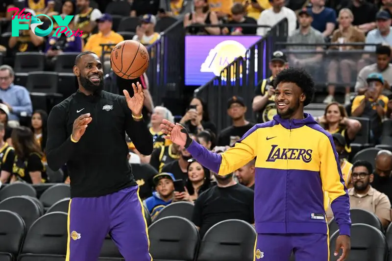 The Lakers start their season and they will have the James family on court for the first time in NBA history. 