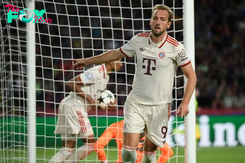 1-1. Harry Kane celebra el tanto que marca en el minuto 18 de partido.