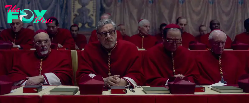 Sergio Castellitto as Cardinal Tedesco in 'Conclave'