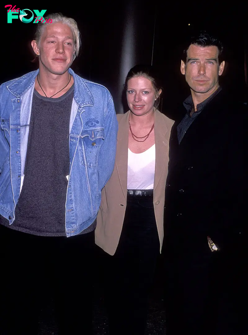 Christopher, Charlotte, and Pierce Brosnan at the premiere of "Love Affair" on October 13, 1994, in West Hollywood, California. | Source: Getty Images