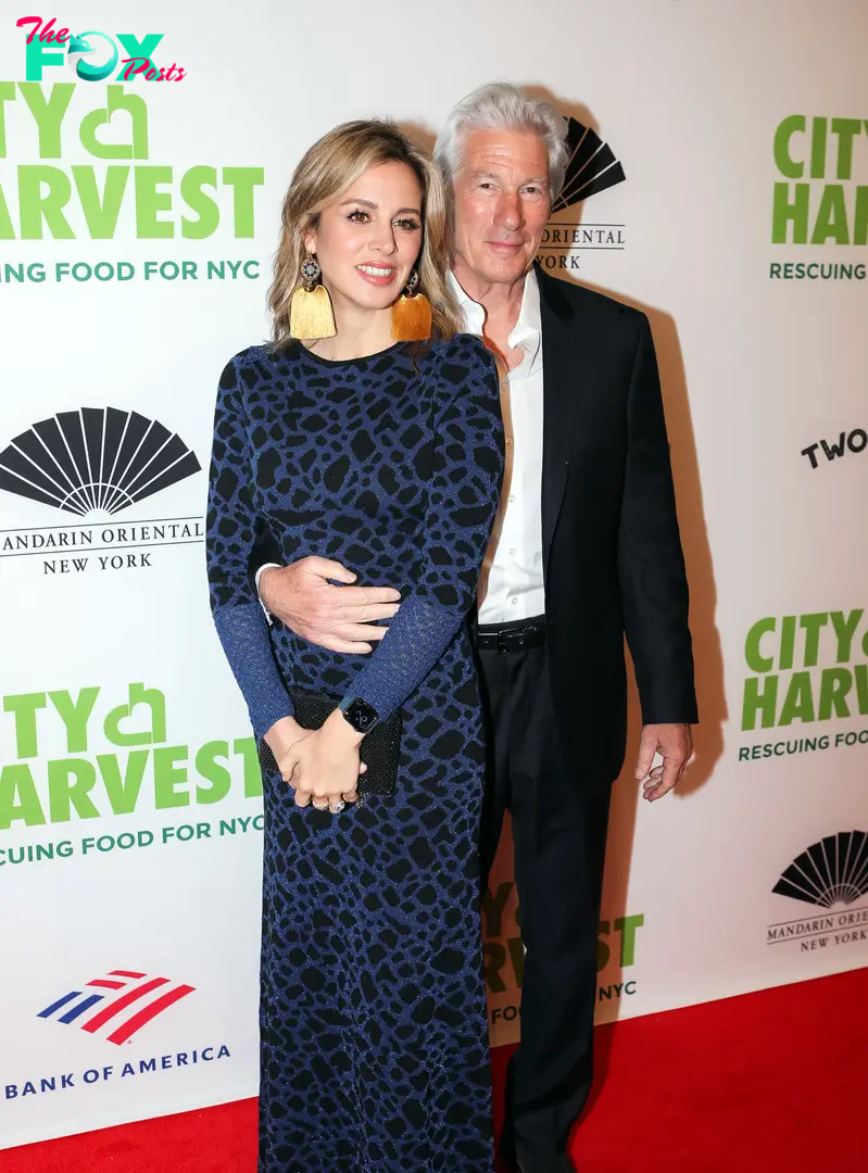 Alejandra Silva and Richard Gere at the 2022 City Harvest "Red Supper Club" Fundraising Gala at Cipriani 42nd Street in New York City, on April 26, 2022 | Source: Getty Images