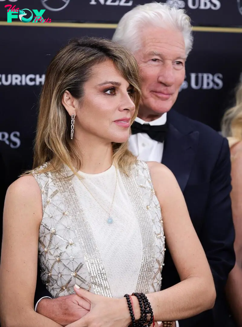 Alejandra Silva and Richard Gere attend the "Wisdom of Happiness" green carpet at Corso in Zurich, Switzerland | Source: Getty Images