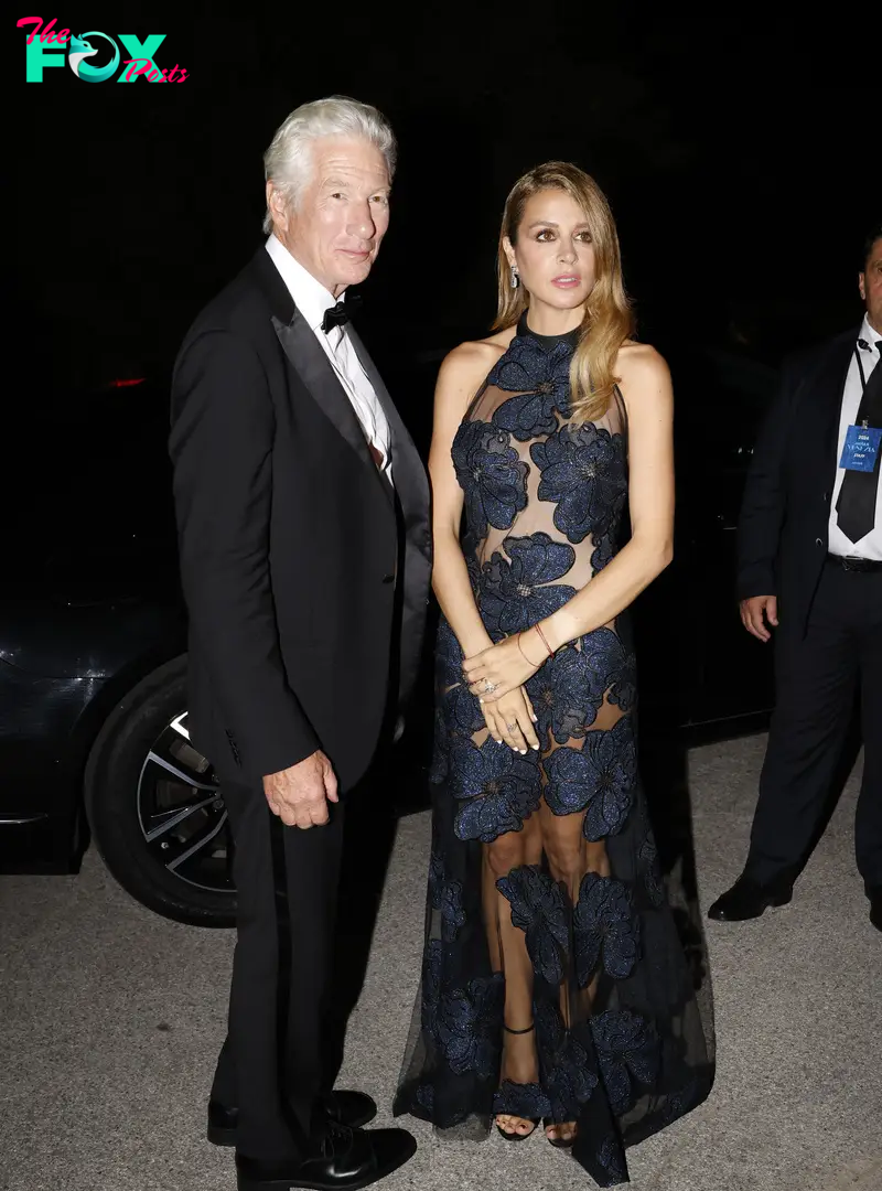 Richard Gere and Alejandra Silva. | Source: Getty Images