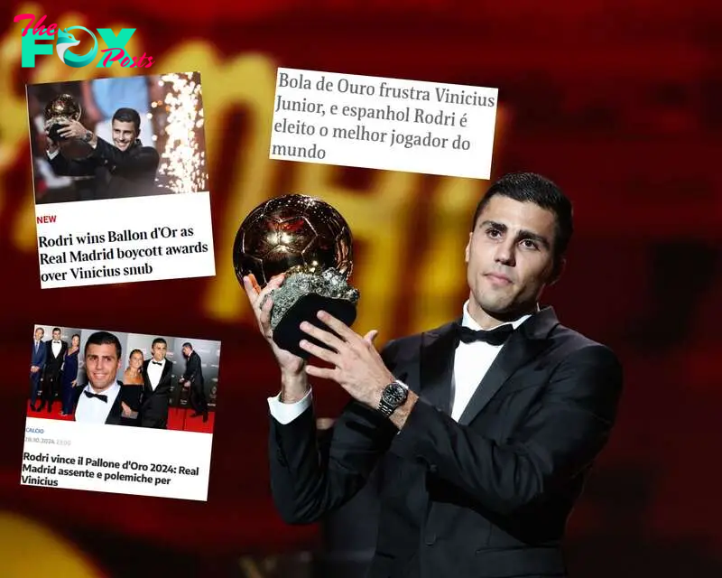 The surprise decision to award Rodri the Ballon d’Or has made the headlines across the world.